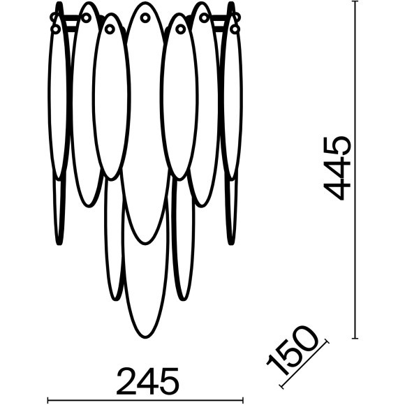 Настенный светильник (бра) Freya FR5217WL-02FG