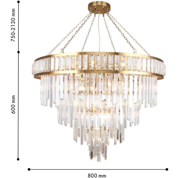 Подвесная люстра 19xE14x40W Favourite 4732-19P Preston Подвесная люстра 19xE14x40W Favourite 4732-19P Preston