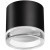 371030 Черный накладной светильник-цилиндр с прозрачным акриловым кольцом под лампу GX53 12Вт 220-240V IP20 Novotech GEM