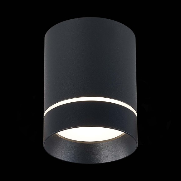 ST115.442.12 Светильник потолочный Черный LED 1*12W 4000K 840Lm Ra90 120° IP20 D79xH100 170-240V Накладные светильники ST115.442.12 Светильник потолочный Черный LED 1*12W 4000K 840Lm Ra90 120° IP20 D79xH100 170-240V Накладные светильники