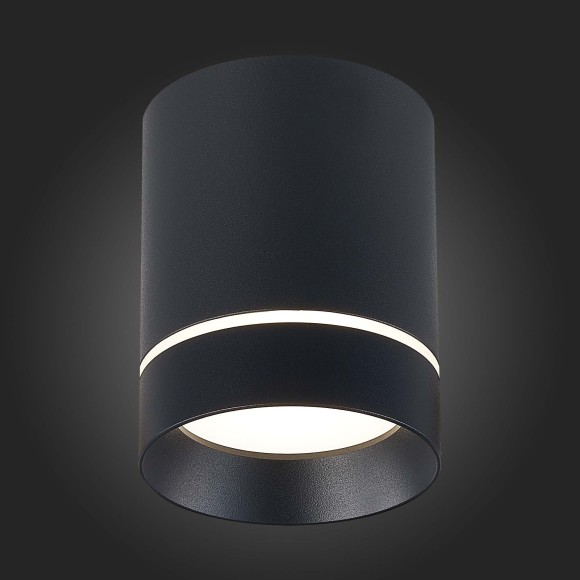 ST115.442.12 Светильник потолочный Черный LED 1*12W 4000K 840Lm Ra90 120° IP20 D79xH100 170-240V Накладные светильники ST115.442.12 Светильник потолочный Черный LED 1*12W 4000K 840Lm Ra90 120° IP20 D79xH100 170-240V Накладные светильники