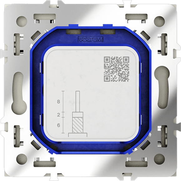 VLS060405 Розетка телевизионная оконечная для кабелей RG 6 - SAT 50 - SAT 703 - DG 113 (TV+SAT) (Телевизионный + Спутниковый) стального цвета VOLTUM S70 (сталь)