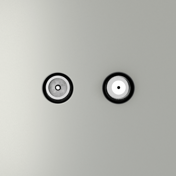 VLS060405 Розетка телевизионная оконечная для кабелей RG 6 - SAT 50 - SAT 703 - DG 113 (TV+SAT) (Телевизионный + Спутниковый) стального цвета VOLTUM S70 (сталь)