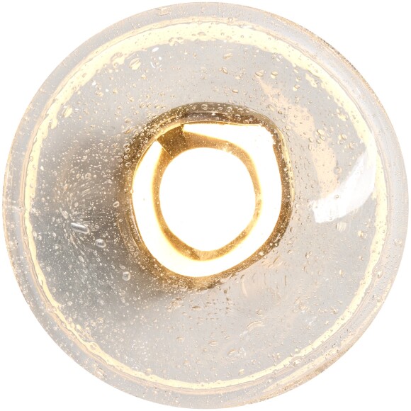 Freya Mote FR5601WL-01TR Светильник светодиодный настенно-потолочный, основание латунь, плафон стекло нестандартной формы с вкраплениями, CCT перекл. цветовой температуры LED 5Вт 2700-3000-4000K 350Лм CRI80 180° IP20 220V