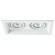 Встраиваемый светильник Arte Lamp A6661PL-2WH CANIS под лампы 2xGU10 50W
