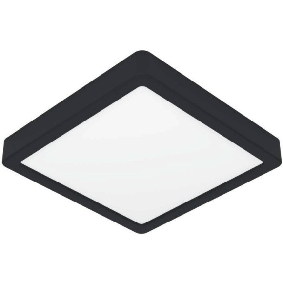 900587 Накладной светильник диммируемый FUEVA 5, 17W (LED), 3000K, L210, B210, H28, сталь, черный / пластик, белый