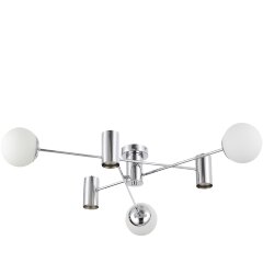 SLE1105-102-06 Светильник потолочный Хром/Белый GU10+E27 3+3*5+60W RAITO