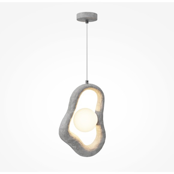 Подвесной светильник с плафоном под камень и лампой G9 Maytoni Opus MOD380PL-01GR