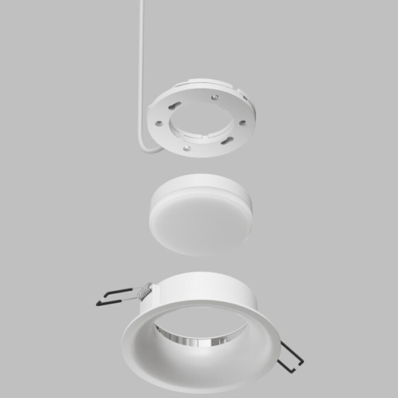 Встраиваемый светильник спот INER, до 15 Вт LED, GX53, IP20, алюминий, белый DK2150-WH