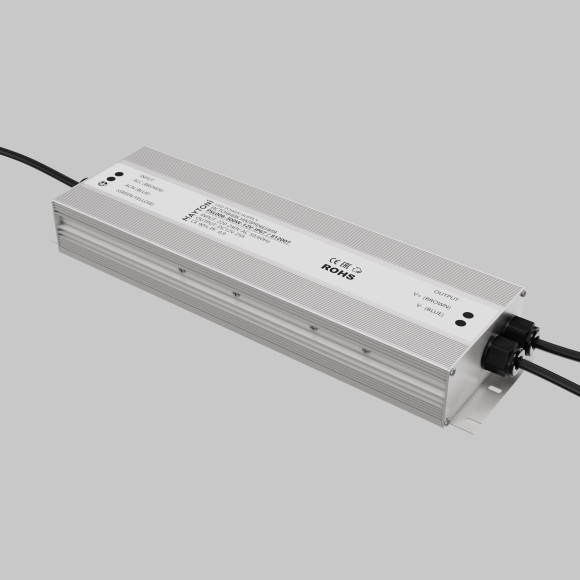 Maytoni PSL008-300W-12V-IP67 812007 Источник напряжения (блок питания, драйвер, трансформатор) влагозащищенный, 220-12Вольт 300Вт IP67