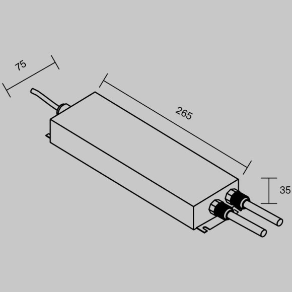 Maytoni PSL008-300W-12V-IP67 812007 Источник напряжения (блок питания, драйвер, трансформатор) влагозащищенный, 220-12Вольт 300Вт IP67