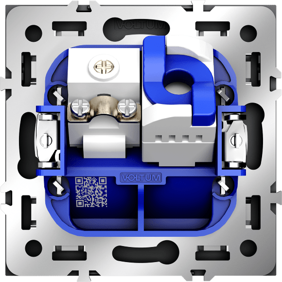 VLS060708 Розетка компьютерная RJ45 и ТV Телевизионная оконечная для антренных кабелей RG6 или РК 75-4,8-31. Патчкорд категории 6Е (для проводов CAT5-CAT6 до 10 Гбит/сек) черного матового цвета VOLTUM S70 (черный матовый)