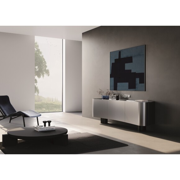 VLS110506 Рамка стеклянная для электрических изделий VOLTUM серии S70 на 5 постов титанового цвета из стекла