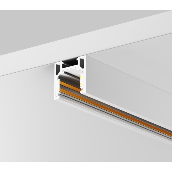Maytoni Exility TRXMN034-412W Трек (шинопровод) белый квадратный низкопрофильный 2000x26x26мм, накладной или подвесной