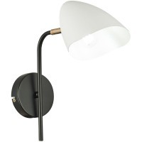 SLE103601-01 Светильник настенный Черный, Золотой/Белый E14 1*40W SATTA