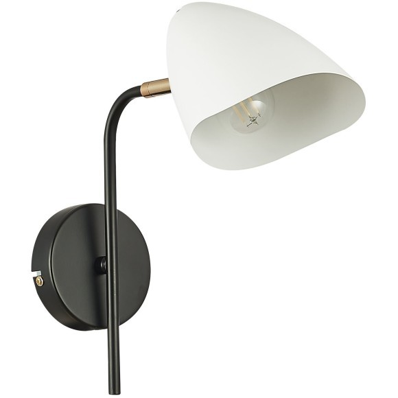 SLE103601-01 Светильник настенный Черный, Золотой/Белый E14 1*40W SATTA