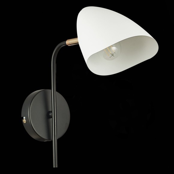 SLE103601-01 Светильник настенный Черный, Золотой/Белый E14 1*40W SATTA