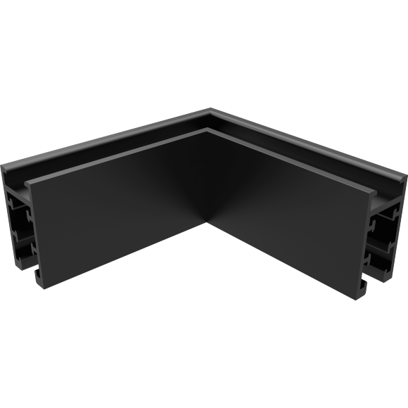 Crystal Lux CLT 0.216 04 BL 1408/124 Угловой 90° горизонтальный соединитель накладного одностороннего шинопровода серии UX5