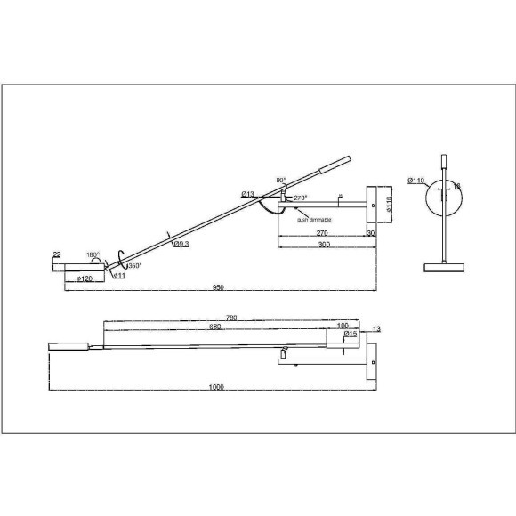 Бра Maytoni MOD070WL-L6B3K Fad светодиодная LED 6W