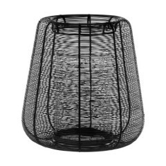 427157 HAGONY B280 Подсвечник лофт сталь стекло черно-прозрачный