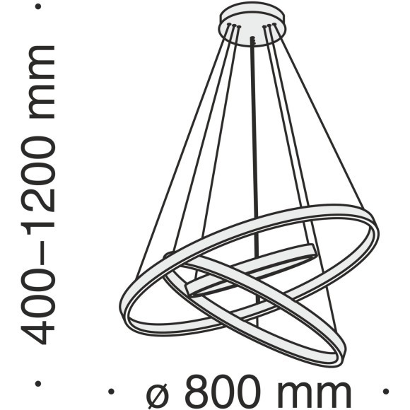 Люстра подвесная Maytoni MOD058PL-L100BS4K Rim светодиодная 3xLED 115W Люстра подвесная Maytoni MOD058PL-L100BS4K Rim светодиодная 3xLED 115W