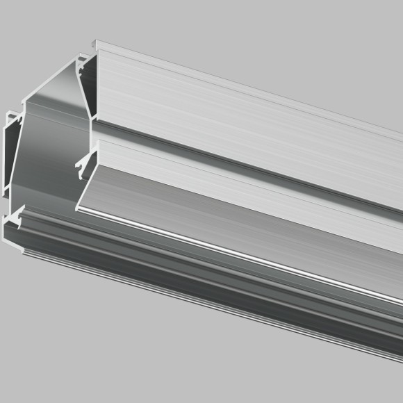 Профиль для монтажа накл. шинопроводов в гарпунный нат. потолок Smart 220V Denkirs TR3044-AL