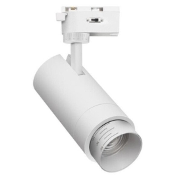 4868-1U Favourite Трековый светильник с переключением мощности, цветовой температуры и регулировкой угла рассеивания LEDx10/20/30W, 220V, 1004/1768/2312LM, 3000-6000K, zoom: 15-60°, included