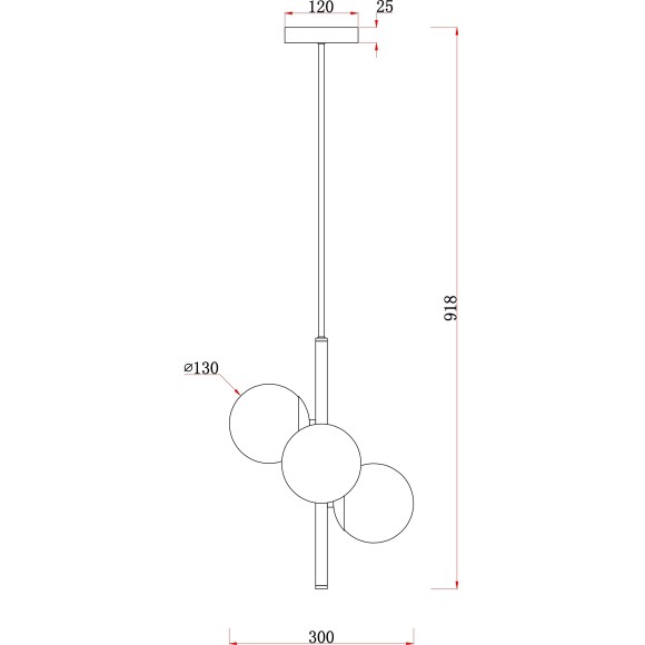 Подвесной светильник Freya FR5199PL-03BS Zing под лампы 3xE27 60W