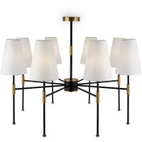 Люстра потолочная Freya FR5196PL-08BBS Tida под лампы 8xE14 40W