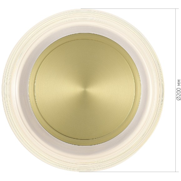 SL6239.201.03 Светильник настенный ST-Luce золото/прозрачный LED 1*7W 3000K FRITTELA