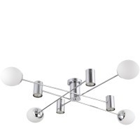 SLE1105-102-08 Светильник потолочный Хром/Белый GU10+E27 4+4*5+60W RAITO