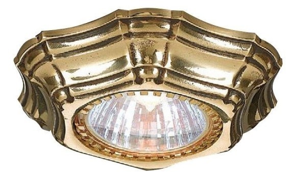 Встраиваемый светильник Reccagni Angelo SPOT 1096 Oro 1096 под лампу 1xGU10 35W