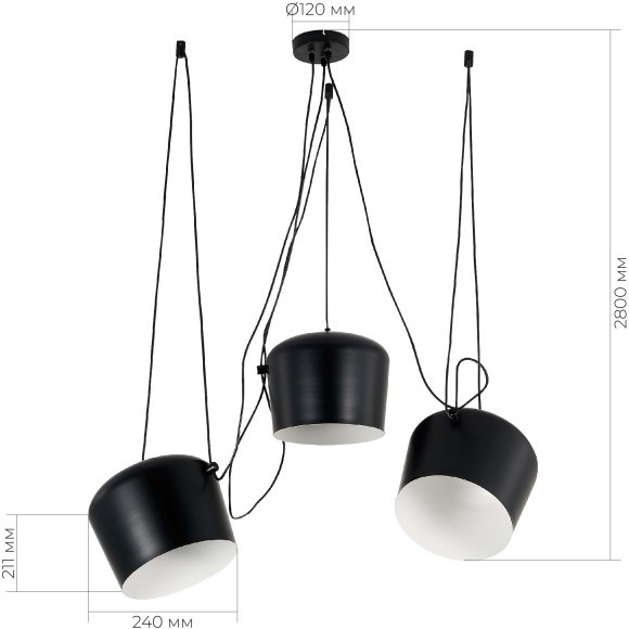 SLE120643-03.1 Светильник подвесной TRIESTE E27 3х40W SLE120643-03.1 Светильник подвесной TRIESTE E27 3х40W