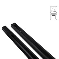 1м черный однофазный двужильный накладной шинопровод Arte Lamp A520106