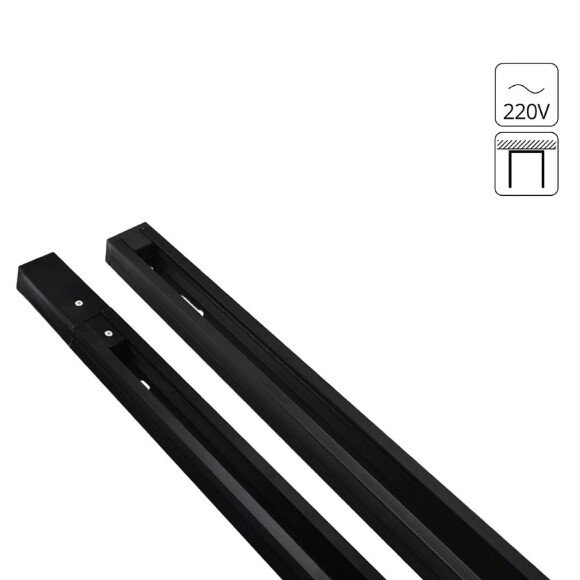 1м черный однофазный двужильный накладной шинопровод Arte Lamp A520106 1м черный однофазный двужильный накладной шинопровод Arte Lamp A520106