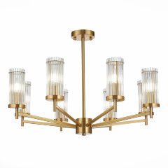 SL1233.302.08 Люстра потолочная ST-Luce Латунь/Прозрачный E14 8*60W BITONTO SL1233.302.08 Люстра потолочная ST-Luce Латунь/Прозрачный E14 8*60W BITONTO