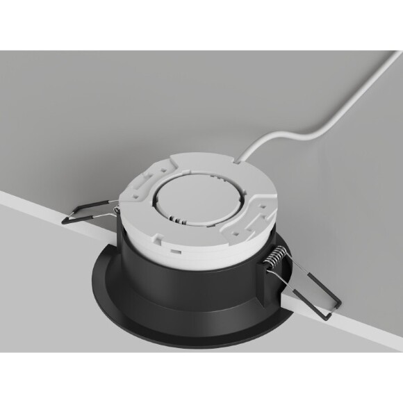 Встраиваемый светильник спот INER, до 15 Вт LED, GX53, IP20, алюминий, чёрный DK2150-BK