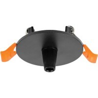 Чаша потолочная встраиваемая Ø60 (для подвода питания 510117) черная Due Hermes Lightstar 510007