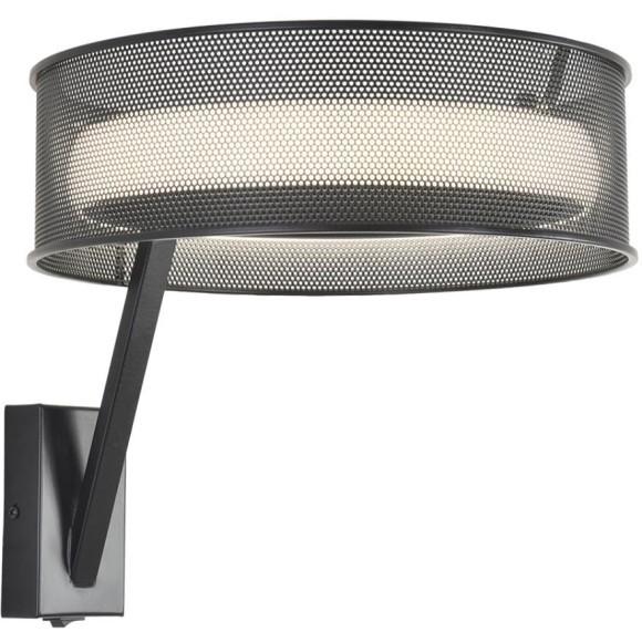 8370/15WL Настенный светильник с черным перфорированный металлическим абажуром 15Вт 650Лм 3000;4000;6000K CRI80 220V LUMION ALVA