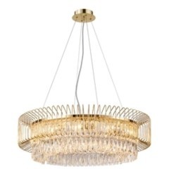 Хрустальная подвесная золотая люстра в виде кольца Favourite 4779-10P