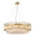 Хрустальная подвесная золотая люстра в виде кольца Favourite 4779-10P