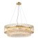 Хрустальная подвесная золотая люстра в виде кольца Favourite 4779-10P