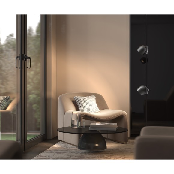 Светильник светодиодный на текстильный шинопровод Maytoni Parity TR124B-12W3K-M-B 860лм 12Вт CRI90