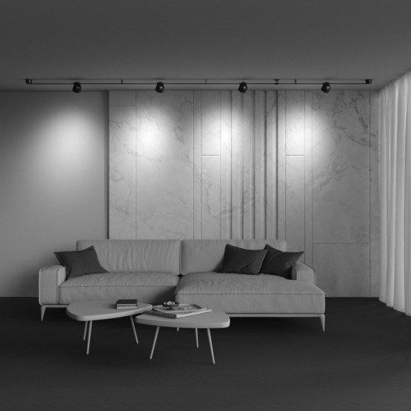 Светильник светодиодный на текстильный шинопровод Maytoni Parity TR124B-12W3K-M-B 860лм 12Вт CRI90