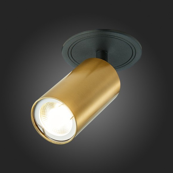 ST303.208.01 Св-к встр. Золотистый GU10 1*50W  IP20 D90xH175 220V Без ламп Встраиваемые светильники