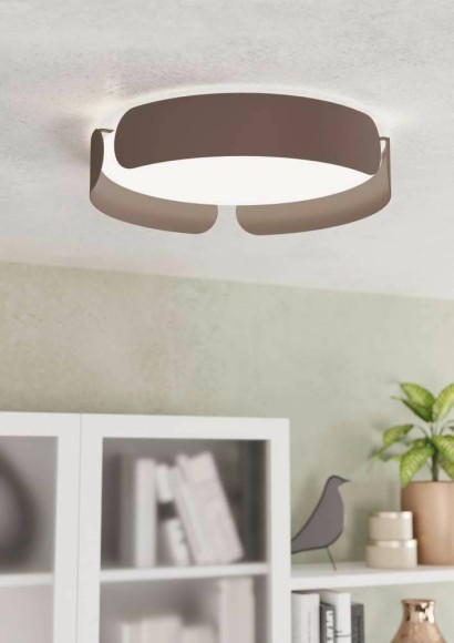 99623 VALCASOTTO Светодиодный потолочный светильник 20Вт 2400Лм 3000К коричневый/белый