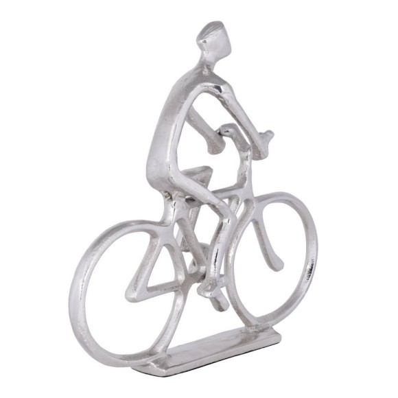 429742 Фигурка Велосипедист ZADIWIN, L240, B60, H235, алюминий, никель