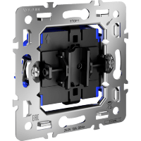 VLS0101M Механизм выключателя одноклавишного с максимальным током 10 Ампер или 2200 Ватт, при подключении к 220 вольтам VOLTUM S70