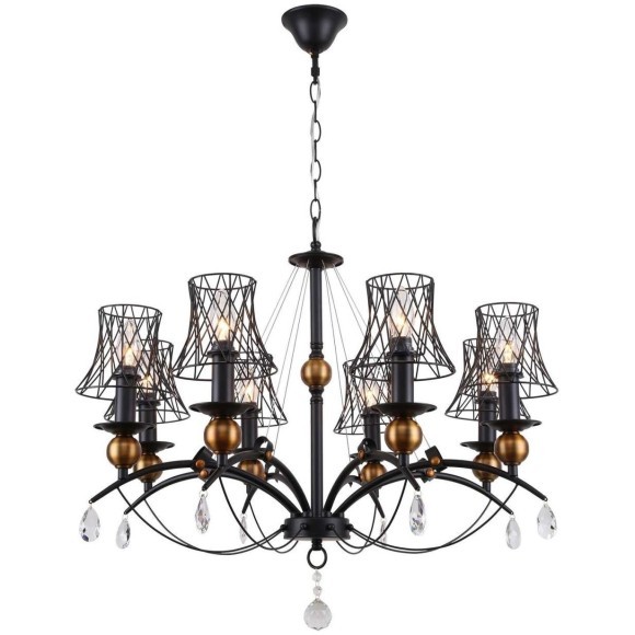 Люстра подвесная Lussole GRLSP-8104 ARIVACA IP21 под лампы 8xE14 48W