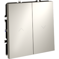 VLS020703 Выключатель для жалюзи звонкового типа для управления электроприводами кашемирового цвета 10А (2200 Ватт) VOLTUM S70 (кашемир)